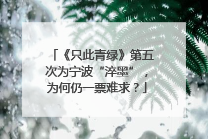 《只此青绿》第五次为宁波“淬墨”，为何仍一票难求？