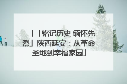 「铭记历史 缅怀先烈」陕西延安：从革命圣地到幸福家园