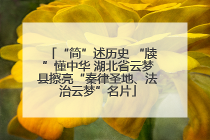 “简”述历史 “牍”懂中华 湖北省云梦县擦亮“秦律圣地、法治云梦”名片