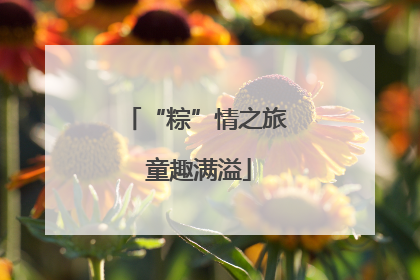 “粽”情之旅 童趣满溢