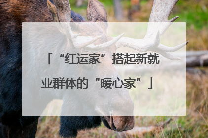 “红运家”搭起新就业群体的“暖心家”