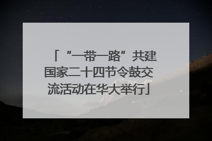 “一带一路”共建国家二十四节令鼓交流活动在华大举行