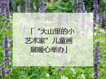 “大山里的小艺术家”儿童画展暖心举办