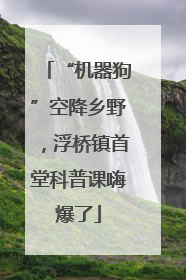 “机器狗”空降乡野，浮桥镇首堂科普课嗨爆了