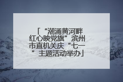 “潮涌黄河畔 红心映党旗”滨州市直机关庆“七一”主题活动举办