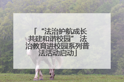 “法治护航成长 共建和谐校园” 法治教育进校园系列普法活动启动