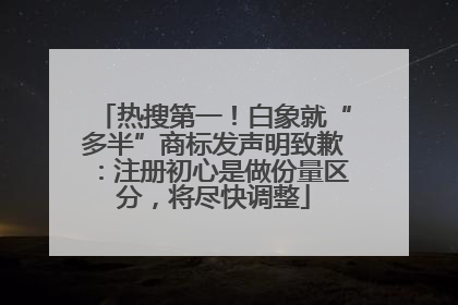 热搜第一！白象就“多半”商标发声明致歉：注册初心是做份量区分，将尽快调整