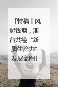 特稿丨风起钱塘，浙台共绘“新质生产力”发展蓝图