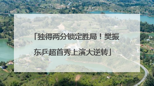 独得两分锁定胜局！樊振东乒超首秀上演大逆转