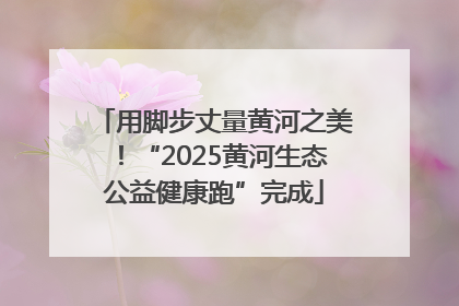 用脚步丈量黄河之美！“2025黄河生态公益健康跑”完成