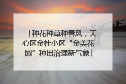 种花种草种春风，天心区金桂小区“金美花园”种出治理新气象