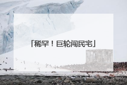稀罕！巨轮闯民宅