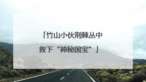 竹山小伙荆棘丛中救下“神秘国宝”