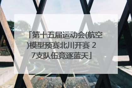 第十五届运动会(航空)模型预赛北川开赛 27支队伍竞逐蓝天