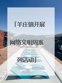 羊庄镇开展网络文明周系列活动