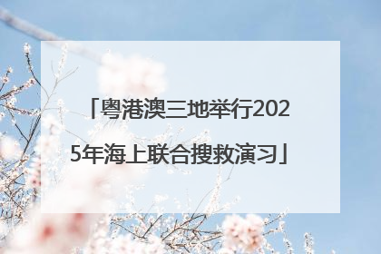 粤港澳三地举行2025年海上联合搜救演习