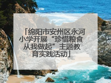 绵阳市安州区永河小学开展“珍惜粮食 从我做起”主题教育实践活动