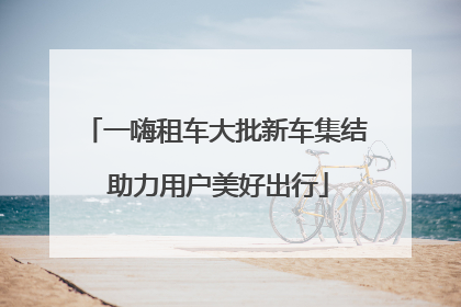 一嗨租车大批新车集结 助力用户美好出行