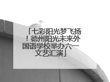 七彩阳光梦飞扬！德州阳光未来外国语学校举办六一文艺汇演