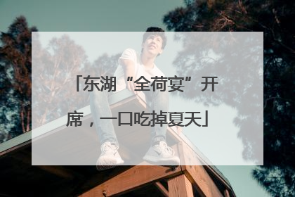 东湖“全荷宴”开席，一口吃掉夏天