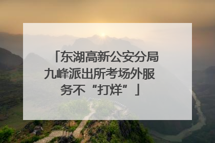东湖高新公安分局九峰派出所考场外服务不“打烊”