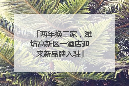 两年换三家，潍坊高新区一酒店迎来新品牌入驻