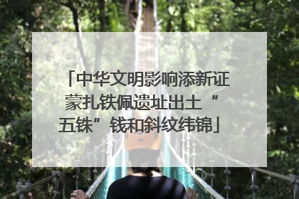 中华文明影响添新证 蒙扎铁佩遗址出土“五铢”钱和斜纹纬锦