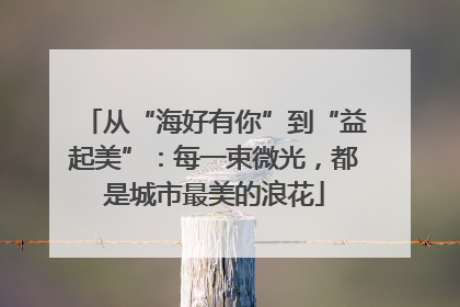 从“海好有你”到“益起美”：每一束微光，都是城市最美的浪花
