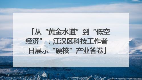 从“黄金水道”到“低空经济”，江汉区科技工作者日展示“硬核”产业答卷