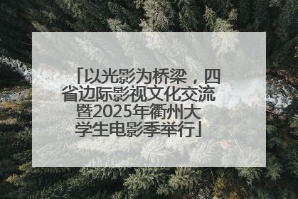 以光影为桥梁，四省边际影视文化交流暨2025年衢州大学生电影季举行