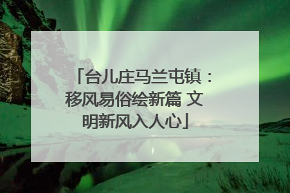 台儿庄马兰屯镇：移风易俗绘新篇 文明新风入人心