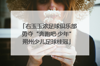 右玉玉浓足球俱乐部勇夺“奔跑吧·少年”朔州少儿足球桂冠