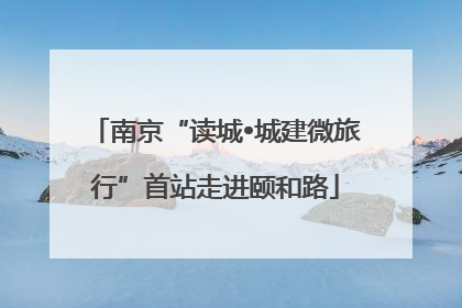 南京“读城•城建微旅行”首站走进颐和路
