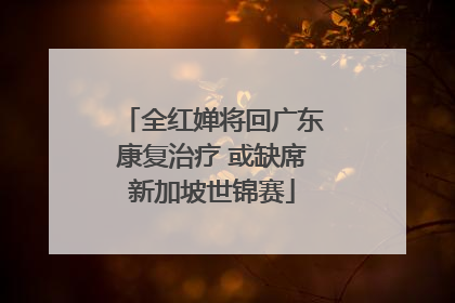 全红婵将回广东康复治疗 或缺席新加坡世锦赛