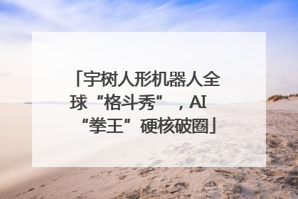 宇树人形机器人全球“格斗秀”，AI“拳王”硬核破圈
