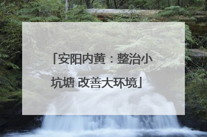 安阳内黄：整治小坑塘 改善大环境