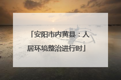 安阳市内黄县：人居环境整治进行时