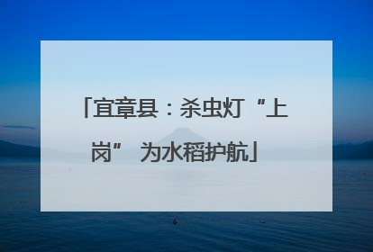宜章县：杀虫灯“上岗” 为水稻护航