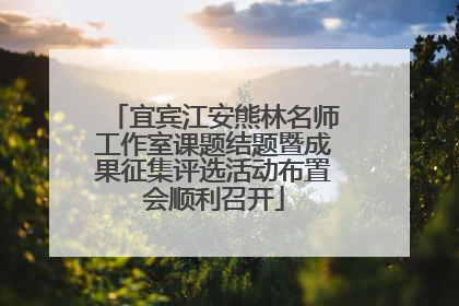 宜宾江安熊林名师工作室课题结题暨成果征集评选活动布置会顺利召开