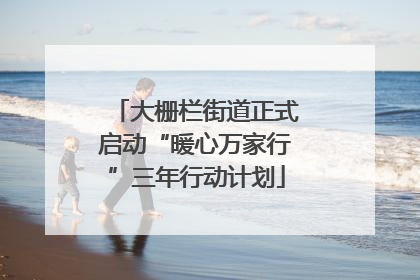 大栅栏街道正式启动“暖心万家行”三年行动计划