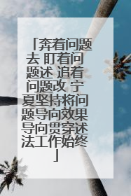 奔着问题去 盯着问题述 追着问题改 宁夏坚持将问题导向效果导向贯穿述法工作始终