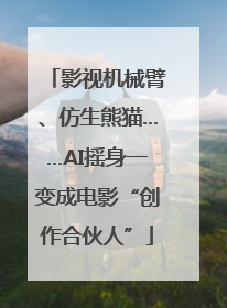 影视机械臂、仿生熊猫……AI摇身一变成电影“创作合伙人”