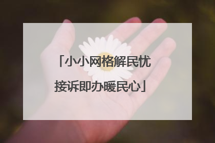 小小网格解民忧 接诉即办暖民心