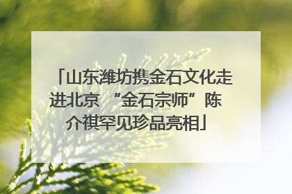 山东潍坊携金石文化走进北京 “金石宗师”陈介祺罕见珍品亮相