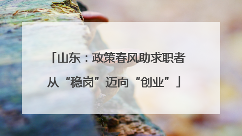 山东：政策春风助求职者 从“稳岗”迈向“创业”