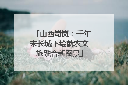 山西岢岚：千年宋长城下绘就农文旅融合新图景
