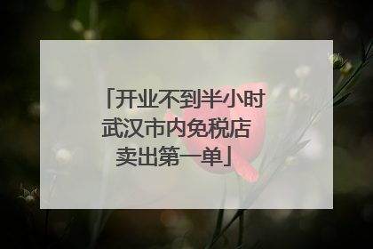 开业不到半小时 武汉市内免税店卖出第一单