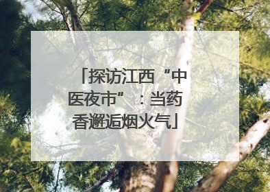 探访江西“中医夜市”：当药香邂逅烟火气