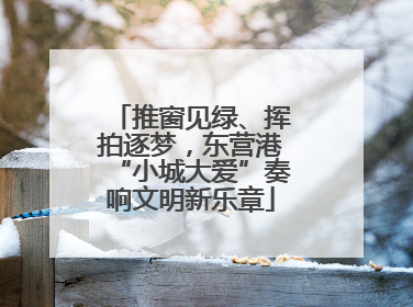 推窗见绿、挥拍逐梦，东营港“小城大爱”奏响文明新乐章