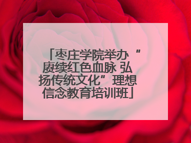 枣庄学院举办“赓续红色血脉 弘扬传统文化”理想信念教育培训班